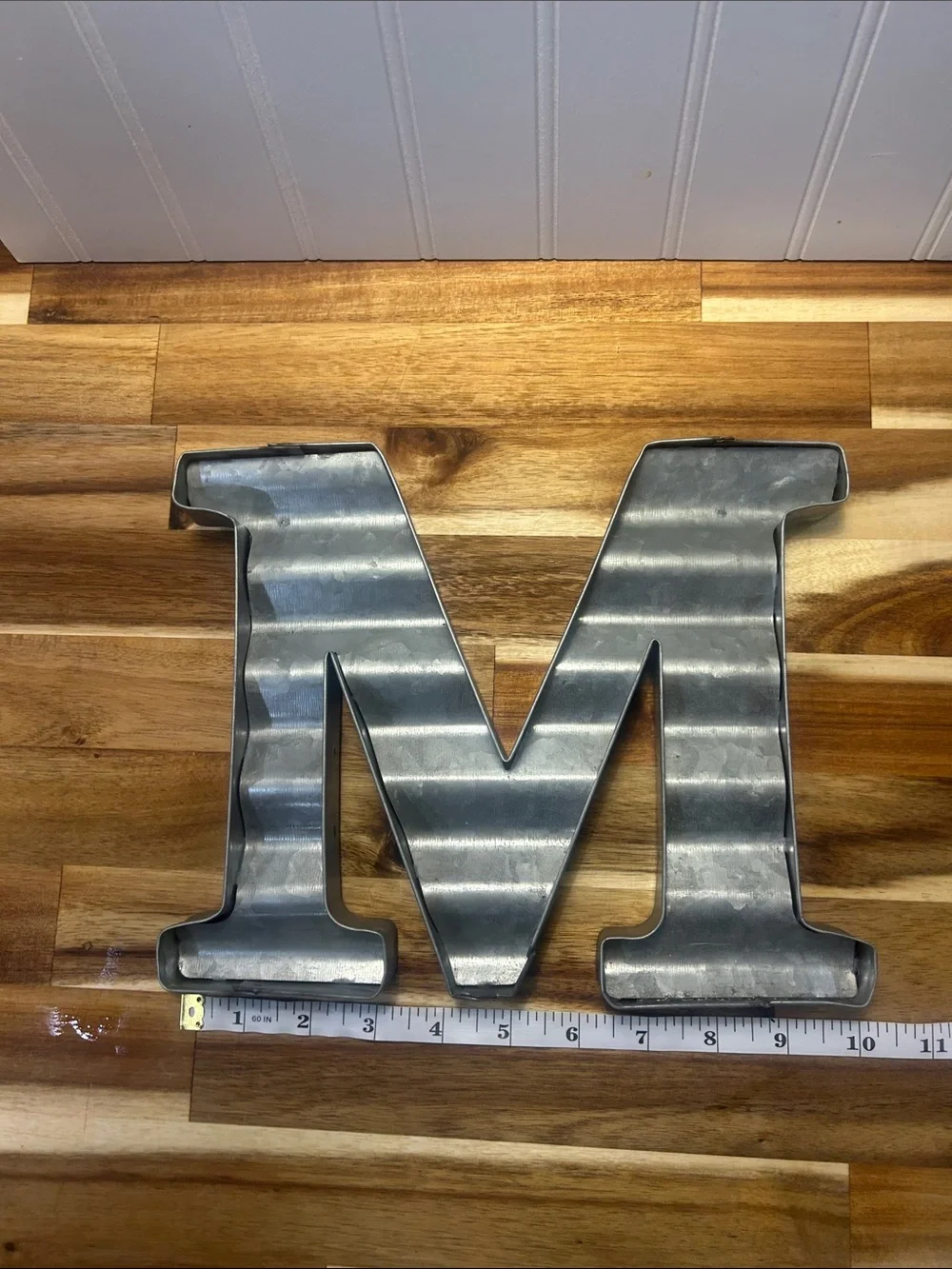 Galvanized Metal Letter M